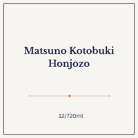 Matsuno Kotobuki Honjozo 12/720ml